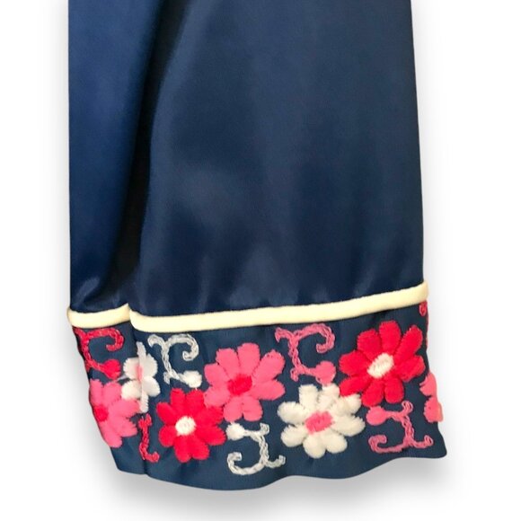 Vintage JC Penny Women's Original Retro Floral Polyester Sleepwear Robe - Picture 9 of 11